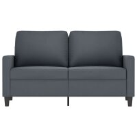 vidaXL 2-Sitzer-Sofa Dunkelgrau 120 cm Samt