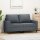 vidaXL 2-Sitzer-Sofa Dunkelgrau 120 cm Samt