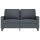 vidaXL 2-Sitzer-Sofa Dunkelgrau 120 cm Samt