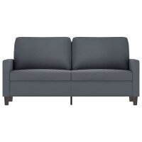 vidaXL 2-Sitzer-Sofa Dunkelgrau 140 cm Samt