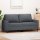 vidaXL 2-Sitzer-Sofa Dunkelgrau 140 cm Samt