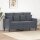 vidaXL 2-Sitzer-Sofa Dunkelgrau 120 cm Samt