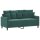 vidaXL 2-Sitzer-Sofa Dunkelgr&uuml;n 140 cm Samt