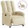 vidaXL Relaxsessel Elektrisch Creme Stoff