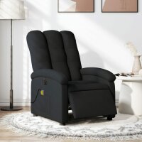 vidaXL Massagesessel Elektrisch Schwarz Stoff