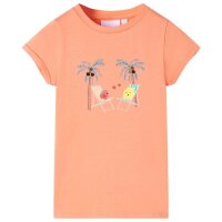 Kinder-T-Shirt Pfirsichfarbe 116