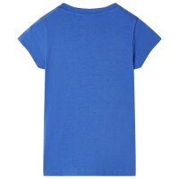 Kinder-T-Shirt Kobaltblau 116