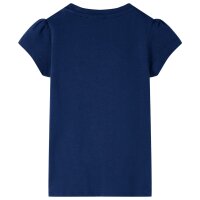 Kinder-T-Shirt Marineblau 104