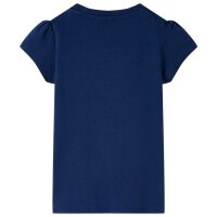 Kinder-T-Shirt Marineblau 128