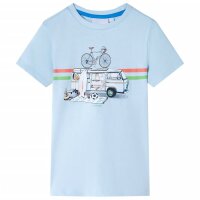 Kinder-T-Shirt Hellblau 116