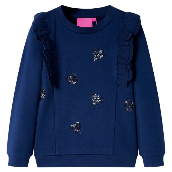 Kinder-Sweatshirt Marineblau 140