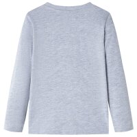 Kinder-Langarmshirt Grau Melange 92