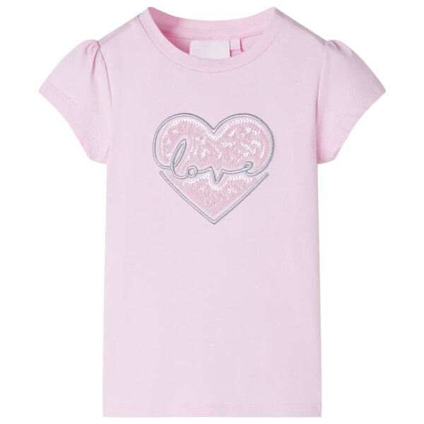 Kinder-T-Shirt Hellrosa 92