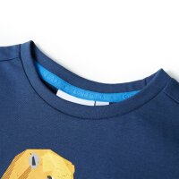 Kinder-T-Shirt Dunkelblau 140