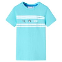 Kinder-T-Shirt Aquablau 104