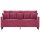 vidaXL 2-Sitzer-Sofa Weinrot 140 cm Samt