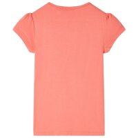 Kinder-T-Shirt Korallenrosa 140