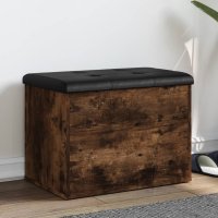 vidaXL Sitzbank mit Stauraum Räuchereiche 62x42x45...