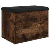 vidaXL Sitzbank mit Stauraum Räuchereiche 62x42x45...