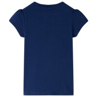 Kinder-T-Shirt Marineblau 104