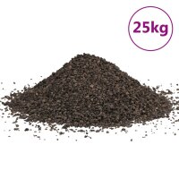 vidaXL Basalt-Kies 25 kg Schwarz 1-3 mm