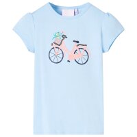 Kinder-T-Shirt Hellblau 128