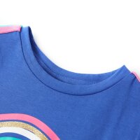 Kinder-T-Shirt Kobaltblau 140