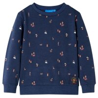 Kinder-Sweatshirt Marineblau Melange 116