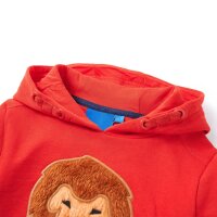 Kinder-Kapuzenpullover Rot 128