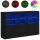 vidaXL Sideboard mit LED-Leuchten Schwarz 162x37x100 cm