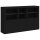 vidaXL Sideboard mit LED-Leuchten Schwarz 162x37x100 cm