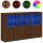 vidaXL Sideboard mit LED-Leuchten Braun Eichen-Optik 162x37x100 cm