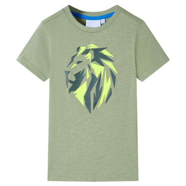 Kinder-T-Shirt Helles Khaki 128