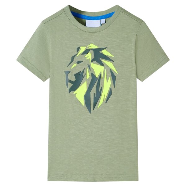 Kinder-T-Shirt Helles Khaki 104