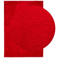 vidaXL Teppich HUARTE Kurzflor Weich und Waschbar Rot 120x170 cm