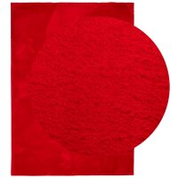 vidaXL Teppich HUARTE Kurzflor Weich und Waschbar Rot 240x340 cm