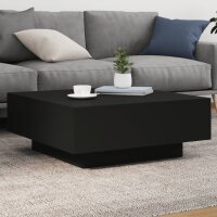 vidaXL Couchtisch Schwarz 80x80x31 cm Holzwerkstoff