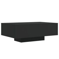 vidaXL Couchtisch mit LED-Leuchten Schwarz 85x55x31 cm