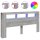 vidaXL LED-Kopfteil Grau Sonoma 200x18,5x103,5 cm Holzwerkstoff