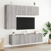 vidaXL TV-Wandschr&auml;nke 2 Stk. Grau Sonoma 60x30x41 cm