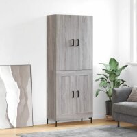 vidaXL Highboard Grau Sonoma 69,5x34x180 cm Holzwerkstoff