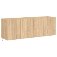 vidaXL TV-Wandschr&auml;nke mit LED-Leuchten 2 Stk. Sonoma-Eiche 60x35x41cm