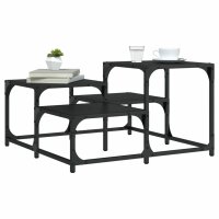 vidaXL Couchtisch Schwarz 68x68x40 cm Holzwerkstoff