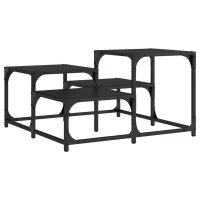 vidaXL Couchtisch Schwarz 68x68x40 cm Holzwerkstoff