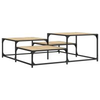 vidaXL Couchtisch Sonoma-Eiche 107x107x40 cm Holzwerkstoff