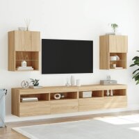 vidaXL TV-Schr&auml;nke mit LED-Leuchten 2 Stk. Sonoma-Eiche 40,5x30x60 cm