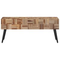 vidaXL Sitzbank 110x35x45 cm Recyceltes Massivholz Teak