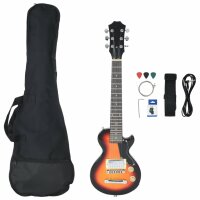 vidaXL E-Gitarre für Kinder mit Tasche Braun und...