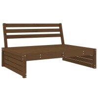 vidaXL 5-tlg. Garten-Lounge-Set Honigbraun Massivholz Kiefer