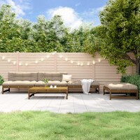 vidaXL 5-tlg. Garten-Lounge-Set Honigbraun Massivholz Kiefer